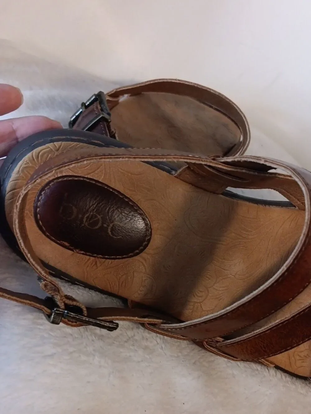 boc Brown Multi-Strap Women's Leather Sandals